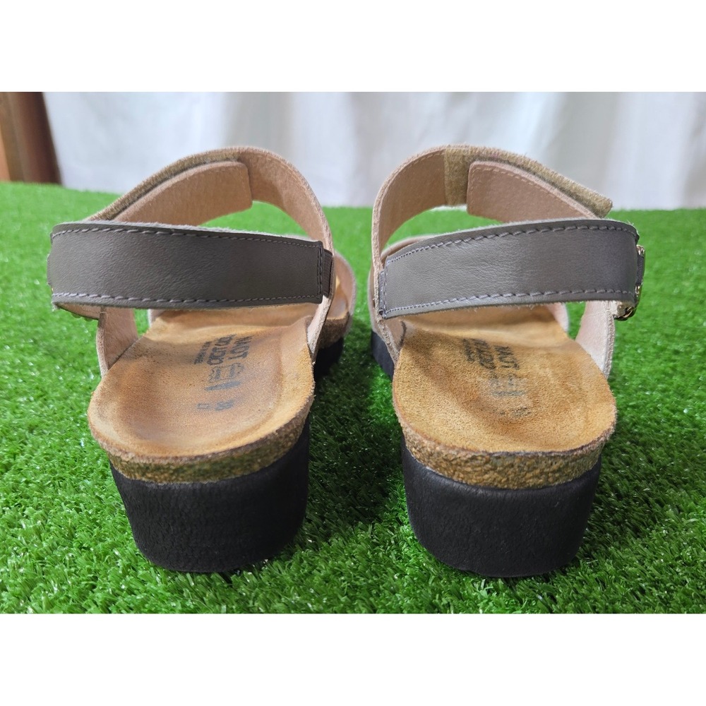 NOAT Eliana Leather Sandals Womens size EU 38 U.S. 7 White & Tan - Picture 4 of 9